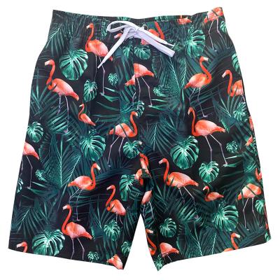 China Breathable Custom Blank Print Panel Shorts Boys Summer Beach Wear Vocation Wear Waistband Surfing Casual Elastic Swim Panties for sale