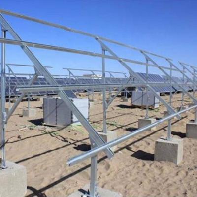 China Steel Wholesale Galvanized Steel Ground Solar Mounting System Bracket / Racking / Mounting for sale