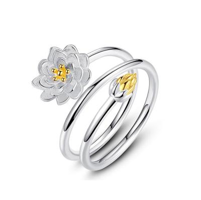 China High Quality Fashion Jewelry Simple Flower Open Zinc Alloy Ladies Group Rings For Girls for sale