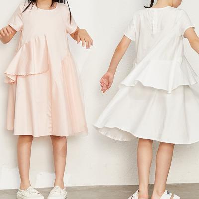 China High Grade O-neck Layered Boutique Lace Cotton Baby Girl Dresses for Infants Toddlers for sale