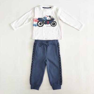 China 2pcs Cartoon Print Baby Boys' Clothing Set Comfortable Kids Clothes for All Seasons for sale