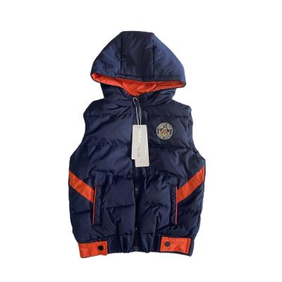 China Children's Winter Vest with Down Feather Filling Material Outdoor Baby Kids' Wear for sale