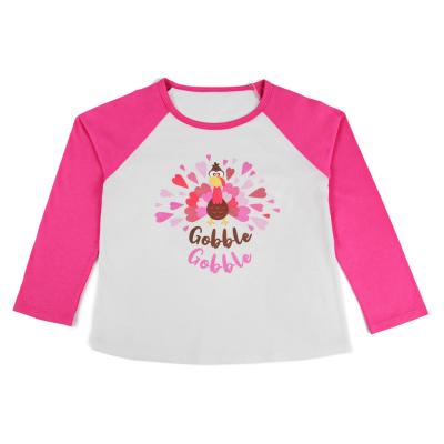 Chine 100% coton Raglan T-shirts à manches longues pour enfants avec imprimé western à vendre