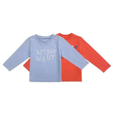 China T-shirts Anti-rimpel Super zachte O-neck Bulk Koop schattig lange mouw nieuwgeborenen top voor baby's Te koop