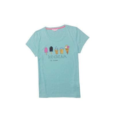 China T-shirt de algodão feminino para design personalizado e vestuário desportivo à venda