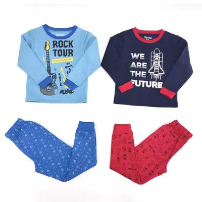 Cina Calore Comodo Morbido Cartone Animato Stampato 2 Piece Set Bambini Abbigliamento Da Sonno Poliestere Cotone Bambini Pigiama in vendita