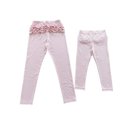 China Weiches Handgefühl und Ruffle Design Baby-Lange Hosen für Baby-Mädchen in Casual-Style-Leggings zu verkaufen