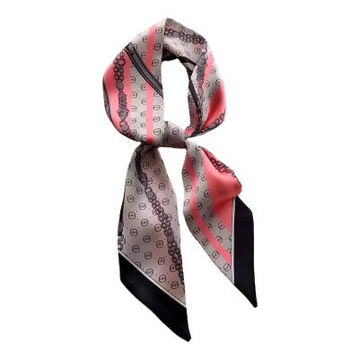 China 2022 Luxury Middle New Style Design Silk American European American Twill 7cm*120cm Ladies Women Bag Strap Hair Band Ribbon Small Scarf for sale