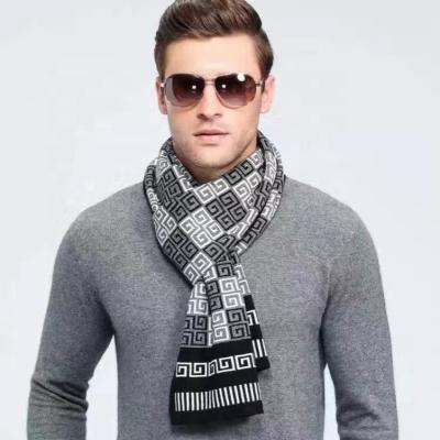 China Cheapscarf European and American men's new autumn and winter warm double-sided wool blend skin friendly special hot sale models two color for sale