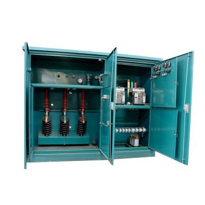 China Industrial Outdoor Power Supplies 100-1600KVa Padmounted Power Transformer Pad Mounted Type Copper Combo Transformer System for sale