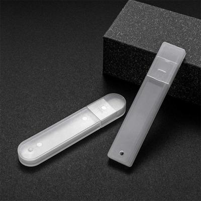 China Fahion Professional Nail Art Tools Custom Logo Nail Pedicure Nano Glass File Set 180 150 80 100 Grit Nail File for sale