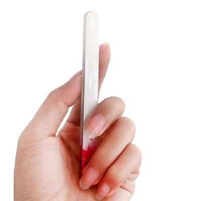 China Nail Polisher Custom Printed Crystal Nail File Private Label Good Quality Glass Nail File for sale