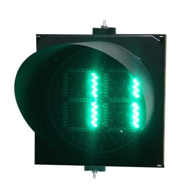 China PC 300mm LED Traffic Light Traffic Light Countdown Timer with Two Digit Red Yellow Green for sale