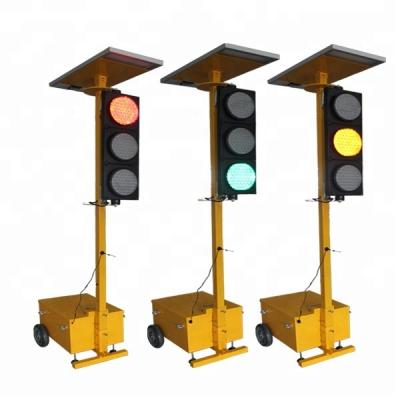 China High Quality Portable Solar Power Saving Traffic Light Remote Control Led Solar Traffic Light for sale