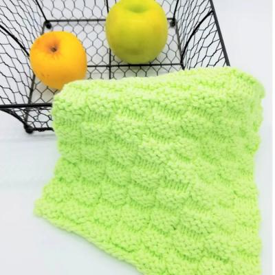 China F-9615 Viable New Farm Checker Turkish Pattern Knitted Clean Dish Towels Cotton Fabric For Kitchen Glass Wholesale Washcloth for sale