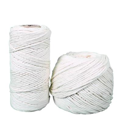 China 2022 Viable Customized Natural Macrame Single Strand Macrame Rope Wholesale Single Strand Macrame Tie 4mm Cotton W1376 for sale