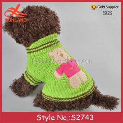 China Sustainable Fashion S2743 Crochet Patterns Free Knitting Pet Dog Clothes Accessories Cute Sweaters for sale