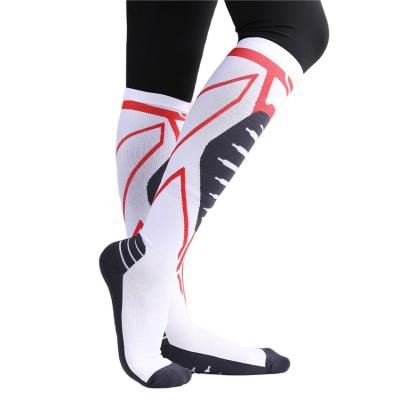 China 2022 New Viable Customized Athletic Socks Men's Baseball Knee Socks High Adult Compression Socks For Men's W8090 for sale