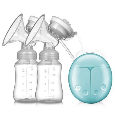 China Moramona Breast Pump BPA Free Dual Electric Portable Cup Milk Bottle Pump Milk Squeezer Breastfeeding Pump for sale