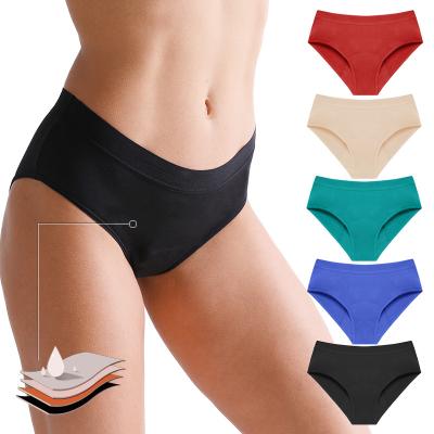 China Moramona Antibacterial Women Period Panties Leak Proof Physiological Pants Bamboo Fiber Women Underwear Plus Size Briefs for sale