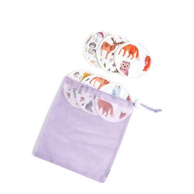 China Pads Mora Mona Bamboo ABSORBENT Nursing Washable Pads With Wash Bag Breastfeeding Nipple Pad For Maternity for sale