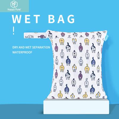 China Waterproof Moramona Waterproof Diaper Bag With Changing Pad Diaper Bag 30*36CM Reusable Wet Dry Bag for sale