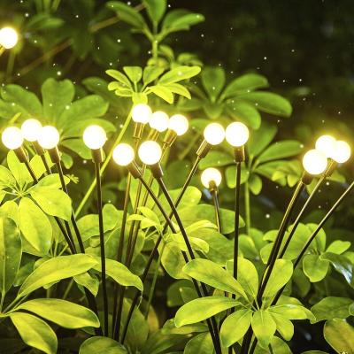 China Garden High quality solar lights outdoor H70cm garden firefly stake light with 6 or 8 or 10 warm LED per each for sale