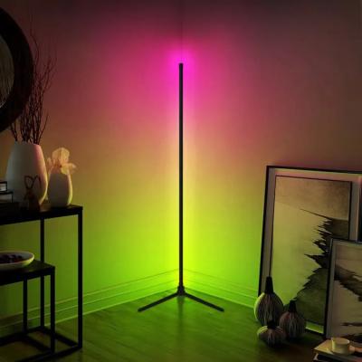 China Modern Dropshipping Morden Nordic Decorative Remote Controlled LED Light RGB light Tripod Corner Floor Lamp For Living Room for sale