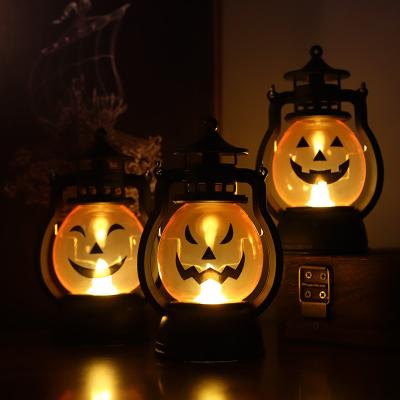 China Modern Party Halloween Bar Creative Props Portable  Outdoor Lamp Pumpkin Skull LED Lantern Halloween Decorations for sale