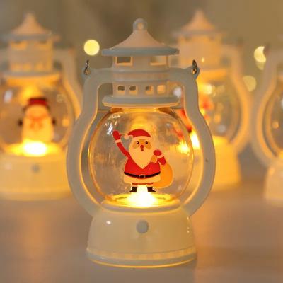 China Modern Christmas Decoration Lantern Portable Led Small Oil Lamp Luminous Lantern Dress Up Gift for sale