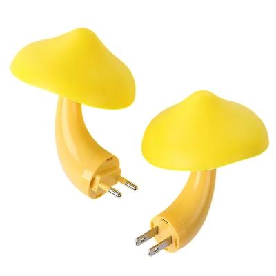 China Modern LED cute mushroom plug-in light-controlled night light household led night light for sale