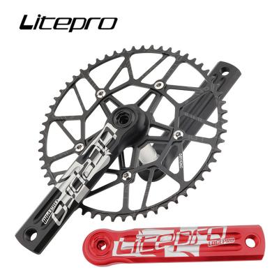 China Mountain Bikes Litepro Edgepro Folding Bike Integrated Cogwheel Cavity Crank Axle 130MM BCD Sprocket Positive Negative Single Tooth Disc for sale