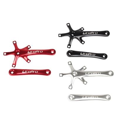 China Mountain Bikes Litepro LP Bicycle Crank Folding Road Bike Crankset 170mm Crank Arm Square Cranks BCD130 Aluminum Alloy Sprocket Cycling Parts for sale