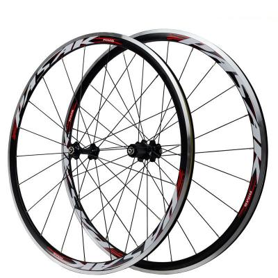 China Road Bikes PASAK 700C Road Bike Wheelset Sealed Bearings V Brake Wheelset Aluminum Alloy Rim 11 Speed ​​30MM Rims Ultralight 1650g for sale