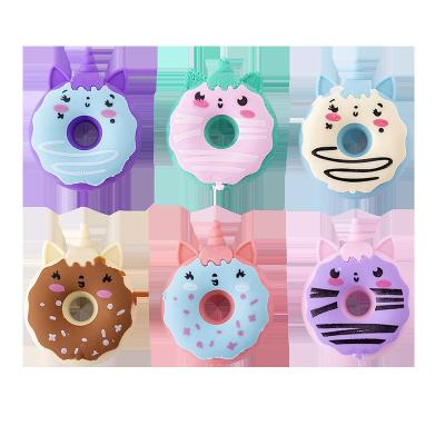 China Promotional Eraser Donut Cute Students Gift Mini Stationery Children's Pencil Cartoon Erasers For School for sale