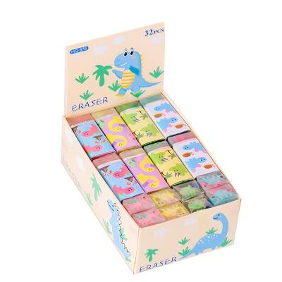 China Promotional Eraser Scented Jelly Cartoon Dinosaur Kids Gift Pencil Rubber Erasers For Study for sale