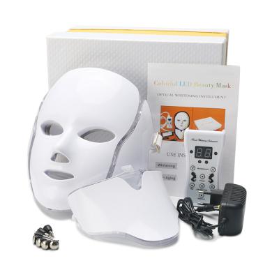 China Dye Removal LED Light Facemask Beauty Instrument Acne Whitening Rejuvenation Luminotherapie Mascherina Photon Dropship LED Light Face Mask for sale