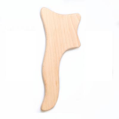 China Gua sha board dropshipping Guasha therapy wood massage tools Gold Wood Cellulite Roller Face Shape Dropshipping Beauty Therapy Y Lymphatic Drainage Tool for sale