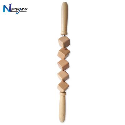 China Guasha Roller Set Dropshipping Guasha Roller Set Therapy Wood Massage Tools Cellulite Hand Held Massager Wooden Roller Custom Gua Sha Logo for sale