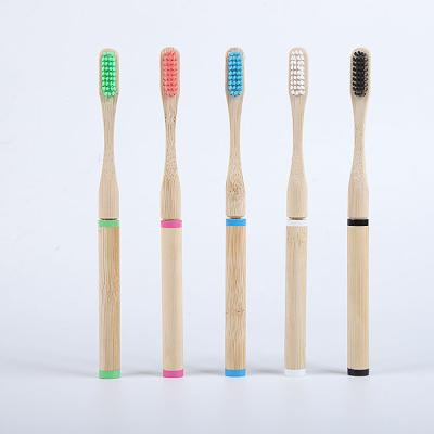 China Private Label Disposable Adult Disposable Household Biodegradable Bamboo Color Cleaning Dental Bamboo Toothbrush Set for sale