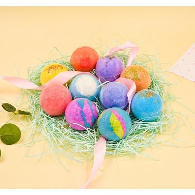 China Home Spa Wholesale Handmade Rainbow Bath Bombs Box Bubble Fizzer Vapors Pour Home Spa Bathbombs Skin Care Moisturize Salt Bath Ball for sale