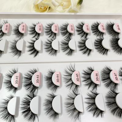 China Wholesale Good Quality 3D Mink Eyelashes Real Siberian Dramatic Mink Eyelashes Eyelashes With Custom Box for sale