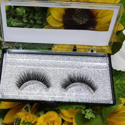 China Good Quality Friendly Cartoon Fasle Eyelash Boxes Brown Color Tape Cotton Stick Queen Mink Eyelashes for sale