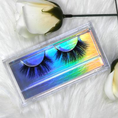 China Low Moq Clear Good Quality Arcylic Drawer Face Eyelash Package Container Boxes Purple And Blue Sky Mink Eyelash Products for sale