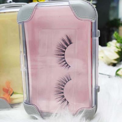 China Good quality free wholesale natural style 15mm product fany mink 3d packing samples eyelashes with pill bottle case for sale