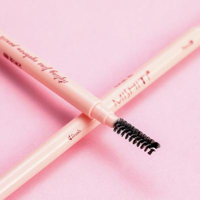 China Durable Non-smear Waterproof And Sweatproof Easy To Color Double Head Rotating Super Fine Eyebrow Pencil for sale