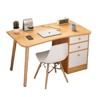 China (Others)Adjustable Living Room Home Furniture Writing Simple Wood Computer Desk With Book Case Cabinet 4 Drawer Receive Store Contents for sale