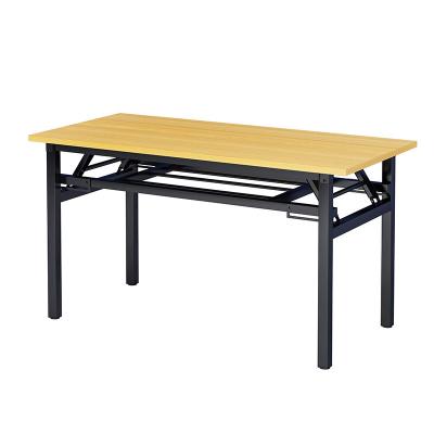 China Small foldable folding table work bedroom students install no double layer storage management computer desk simple and modern for sale