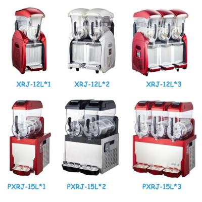 China Large Capacity 15L x3 Granita Slush Drink CE Granita Frozen Ice Beverage Machine for sale