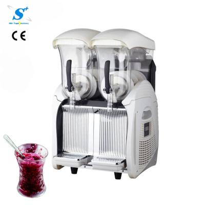 China Slush Drink 12Liter Double Tank Italian Granita Frozen Soggy Wine Beverage Machine for sale